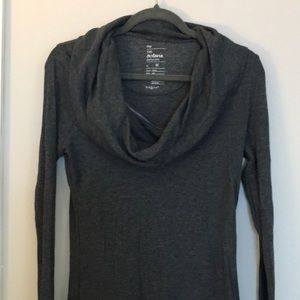 GAP Medium Dark Gray off shoulder cowl neck top